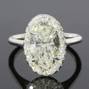 $18,000.00 Loan On 3.61CTW Oval Halo Ring