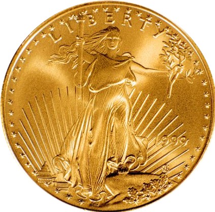 The American Goldeagle, the official US bullion coin.