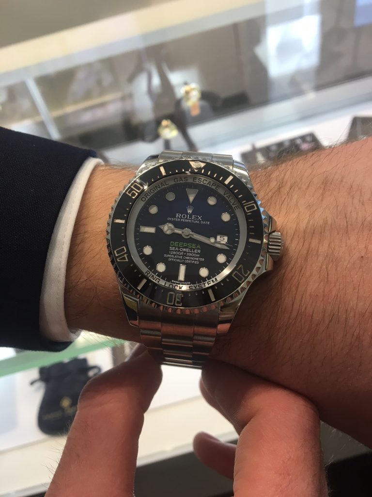 rolex deepsea blue dial